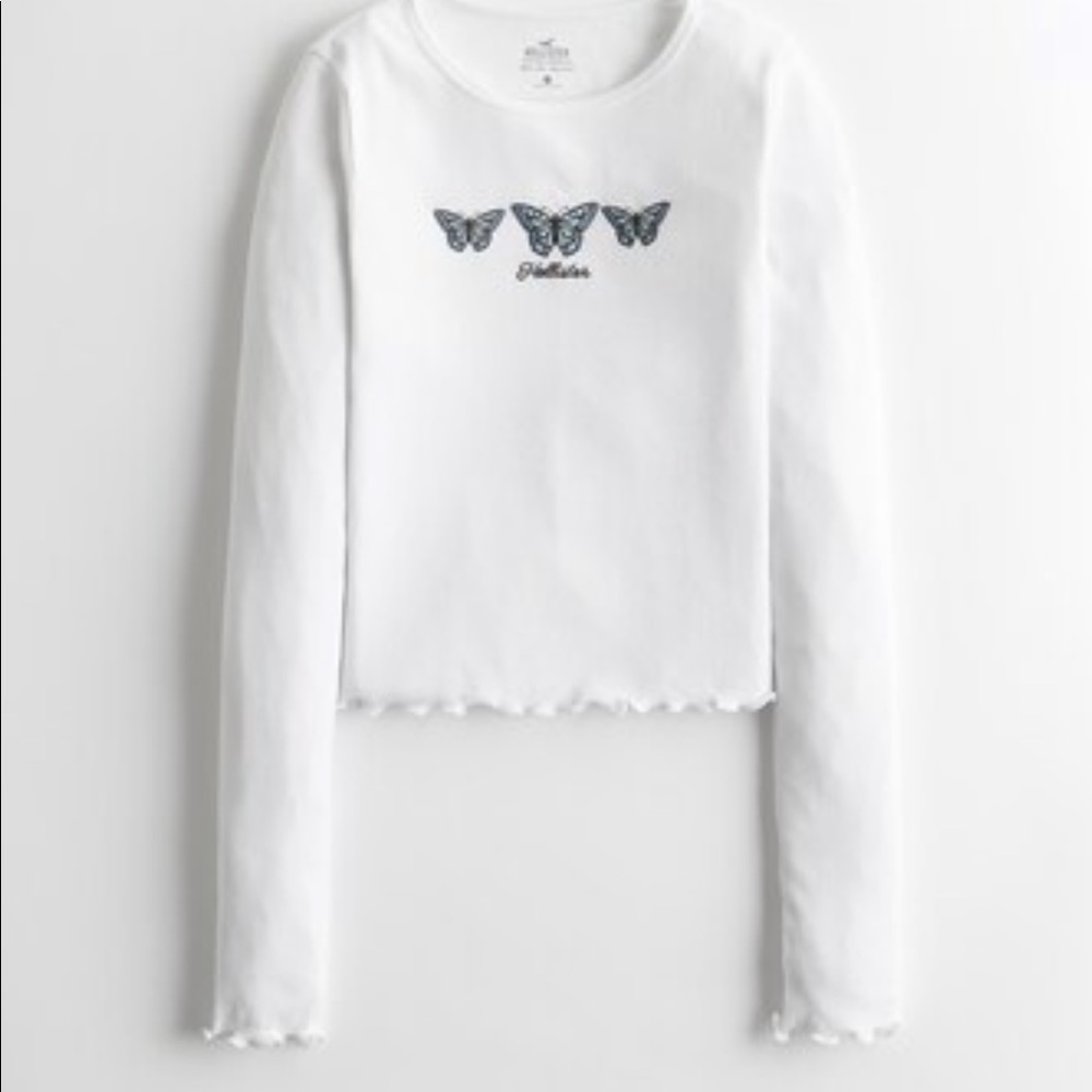 NWT Hollister Girls Baby Crop Tee - XS